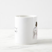 Mug Demoiselle d'honneur ? Nomenclature foncée de (Centre)