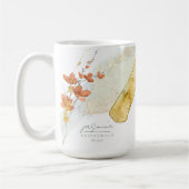 Mug Demoiselle d'honneur pour mariage aux fleurs sauva (Gauche)
