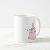 Mug Demoiselle d'honneur simple rose mignonne personna (Devant droit)