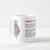 Mug Demon de Noël alpin Dictionnaire Krampus Art (Devant gauche)