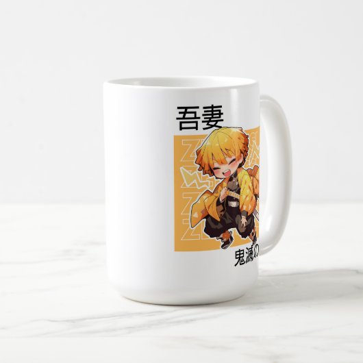 Mug démon slayers zenitsu mignon (Devant droit)
