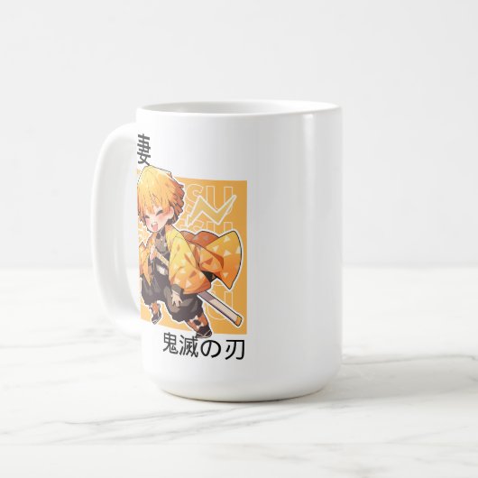 Mug démon slayers zenitsu mignon (Devant gauche)