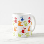 Mug d'empreinte manuelle colorée (Devant droit)