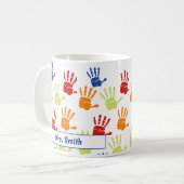 Mug d'empreinte manuelle colorée (Devant gauche)