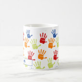 Mug d'empreinte manuelle colorée (Centre)