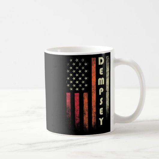 Mug Dempsey Nom Funny Retro Vintage Anniversaire Ameri (Droite)