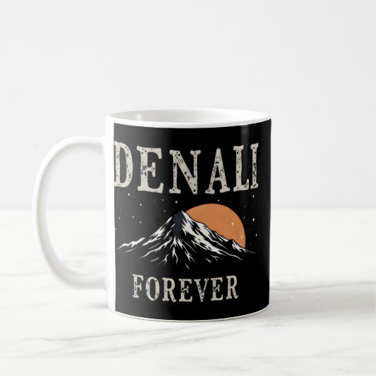 Mug Denali Forever - Alaska Mountain Range Graphic (Gauche)