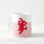 Mug d'encouragement du lapin rouge (Devant gauche)