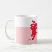 Mug d'encouragement du lapin rouge (Gauche)