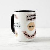 Mug d'encouragement Sip Confiance et la positivité (Devant gauche)