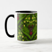 Mug Dendroctones et fougères, feuilles verts (Gauche)