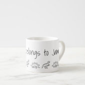 Mug d'enfant personnalisé - Dinosaures (Devant droit)
