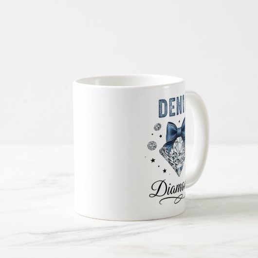 Mug Denim And Diamonds Western Graphic Tee For Girls W (Devant droit)