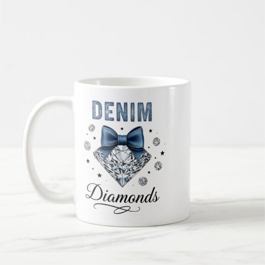 Mug Denim And Diamonds Western Graphic Tee For Girls W (Gauche)
