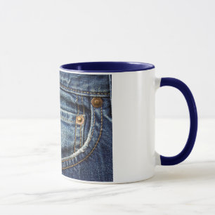 Mug Denim - poche de blue-jean