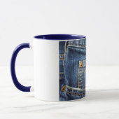 Mug Denim - poche de blue-jean (Gauche)