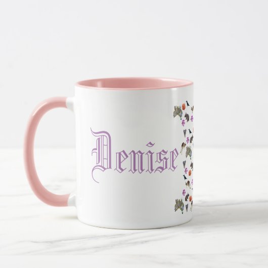 Mug Denise, Nom Logo Avec Australian Wildlife, (Gauche)