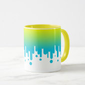 Mug Dénivelé jaune et vert (Devant droit)