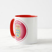 Mug Denmark Coat of Arms Circle Shape  (Devant gauche)
