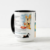 Mug DENNY'S STUBBY SAUSAGES Corgi Art Muse Recipe  (Devant gauche)