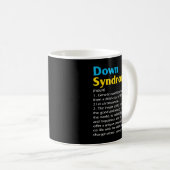 Mug Dénomination au syndrome de Down Jour Définition T (Devant droit)