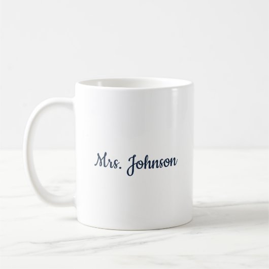 Mug d'enseignant personnalisé (Gauche)