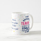Mug d'enseignant personnalisé - 'Un enseignant vra (Devant droit)
