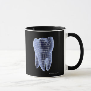 Mug Dent, illustration d'ordinateur d'une dent molaire