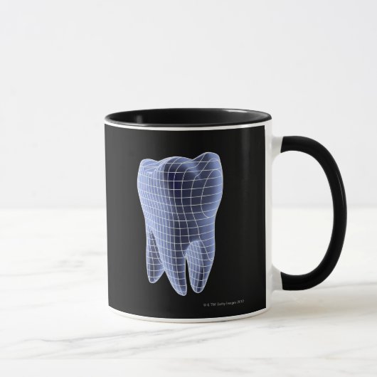 Mug Dent, illustration d'ordinateur d'une dent molaire (Droite)