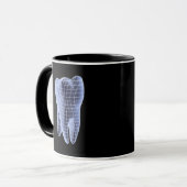 Mug Dent, illustration d'ordinateur d'une dent molaire (Devant gauche)
