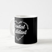 Mug Dental Assistant Heart Word Cloud (Devant gauche)