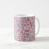 Mug Dentelle abstraite sans couture romantique rétro r (Devant droit)