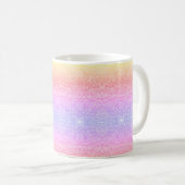Mug Dentelle de séquence motif ombre rose or violet (Devant droit)