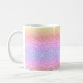 Mug Dentelle de séquence motif ombre rose or violet (Gauche)