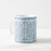 Mug Dentelle en céramique bleu clair (Devant gauche)