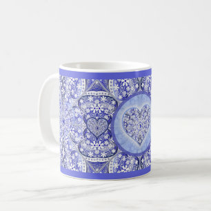 Mug Dentelle en céramique Bleu de Grèce