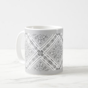 Mug Dentelle en céramique Gris