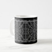 Mug Dentelle en céramique Noir (Devant gauche)