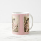 Mug dentelle et bouquets lady victorienne (Devant droit)