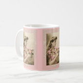 Mug dentelle et bouquets lady victorienne (Devant gauche)