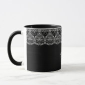Mug Dentelle florale blanche (Gauche)