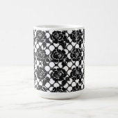 Mug Dentelle florale noire (Centre)
