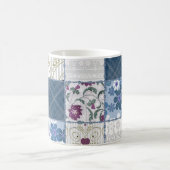 Mug Dentelle florale : Patchwork Arrière - plan sans c (Centre)