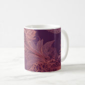 Mug Dentelle florale violette art IA (Devant droit)