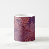 Mug Dentelle florale violette art IA (Centre)