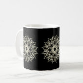 Mug dentelle géométrique blanc cassé (Devant gauche)
