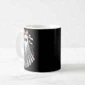 Mug Dentelle Ghost Coquette Bow Femmes Filles Hallowee (Devant gauche)
