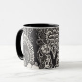 Mug Dentelle Harmonie Florale Musique (Devant gauche)