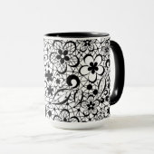 Mug Dentelle noire (Devant droit)