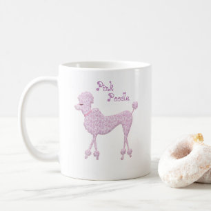 Mug Dentelle rose Poodle Retro Vintage Girly Plutôt